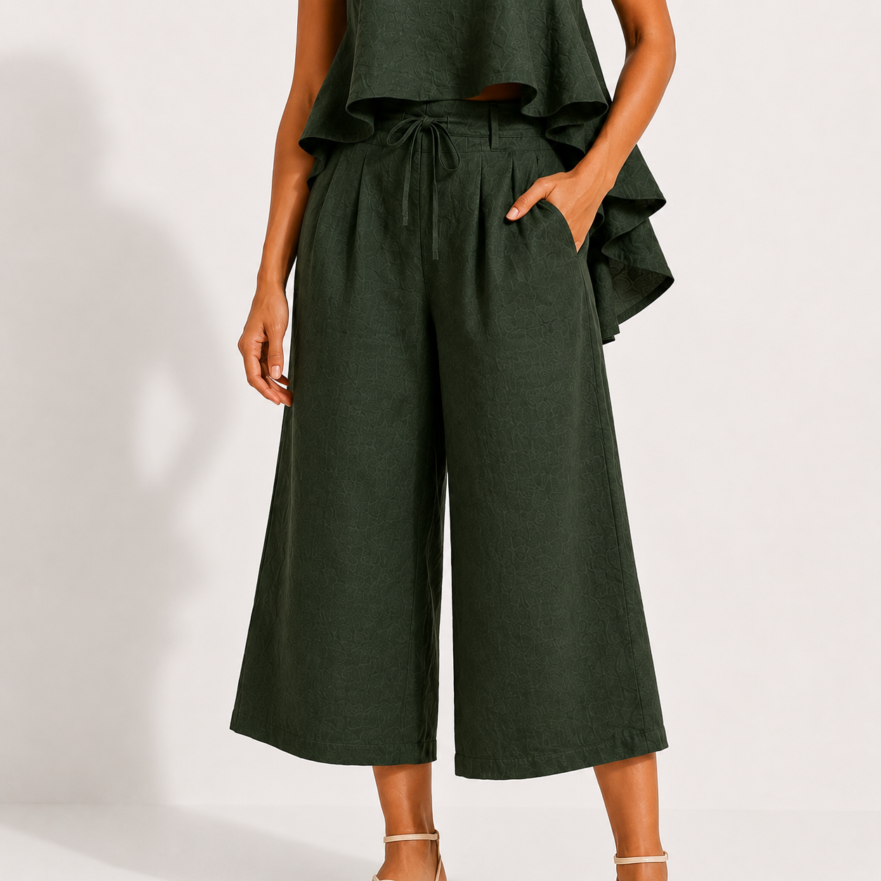 Amara Ruffle Trouser Set