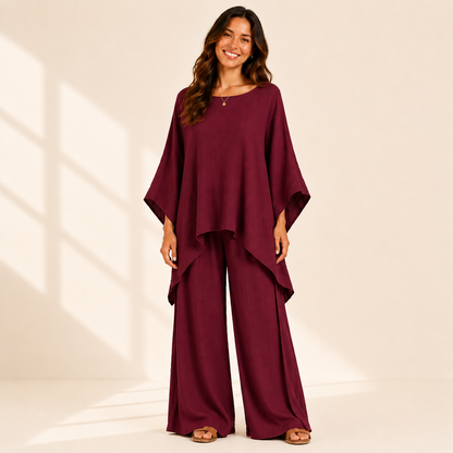 Sienna Draped Two-Piece Set