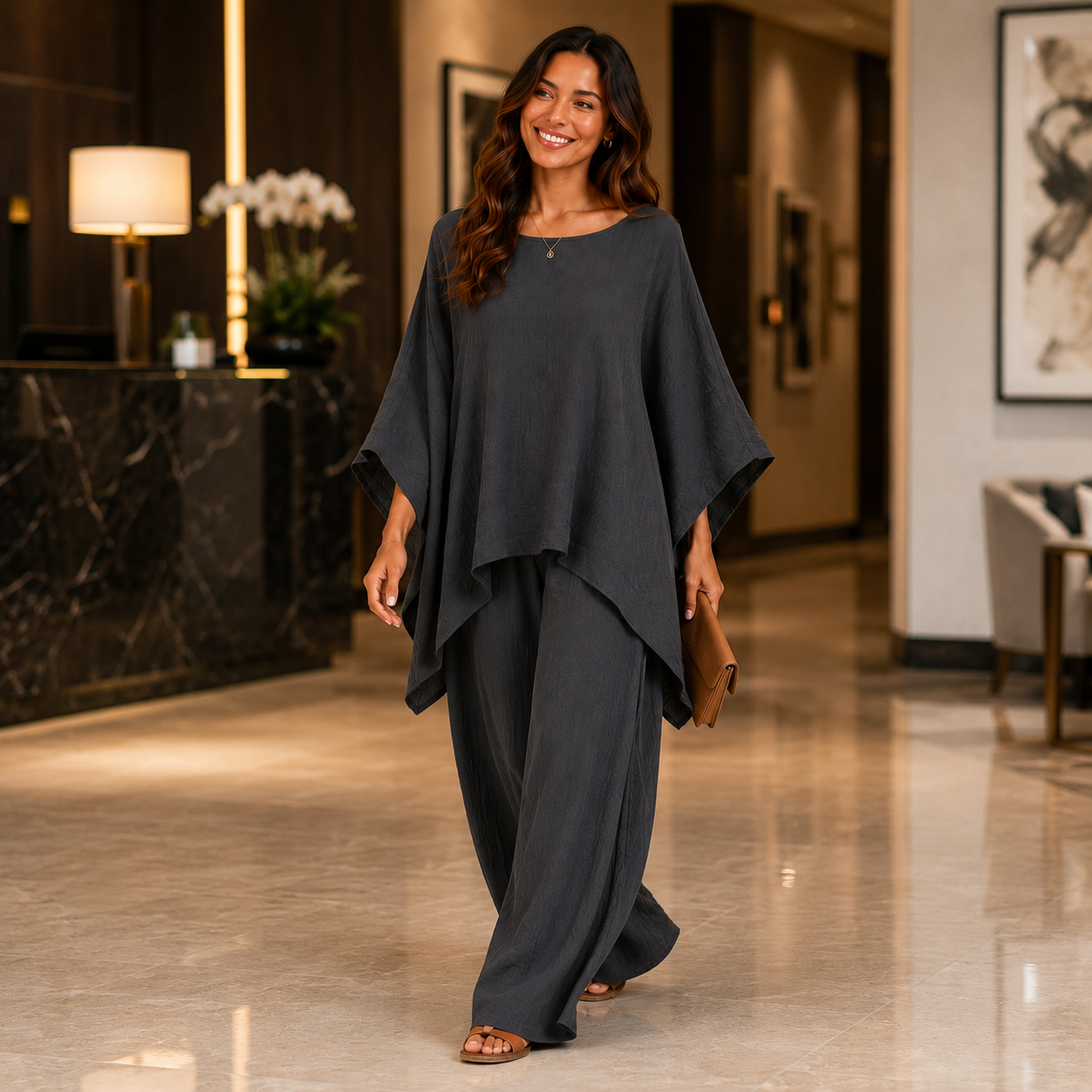 Sienna Draped Two-Piece Set