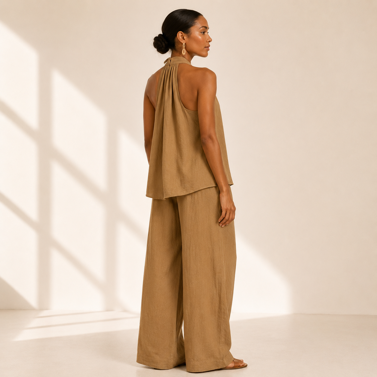 Solene Halter Trouser Set