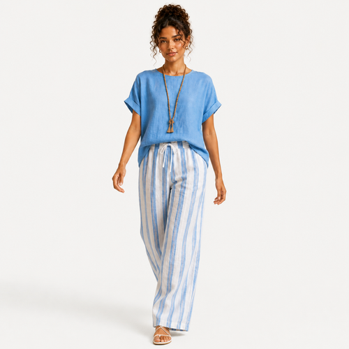 Livia Stripe Trouser Set